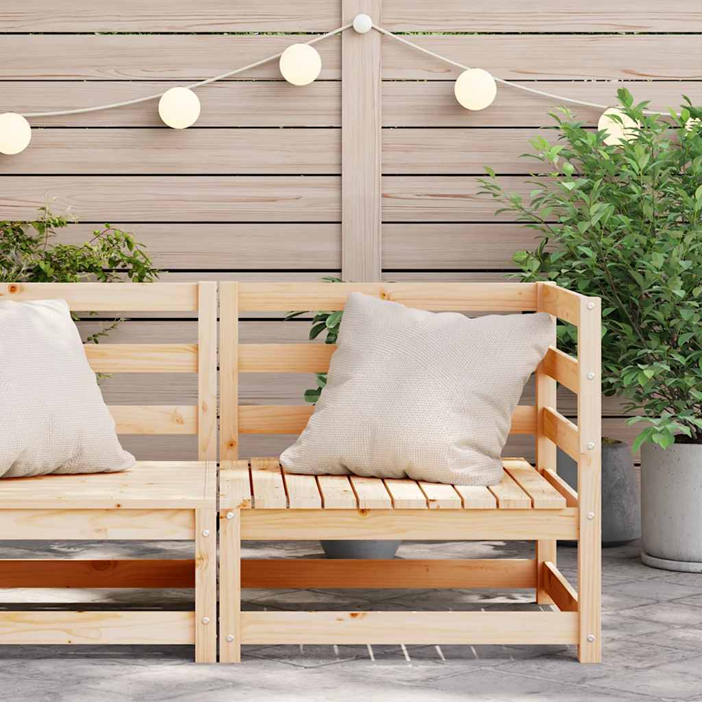 vidaXL Ogrodowa sofa narożna, 70x70x67 cm, lite drewno sosnowe