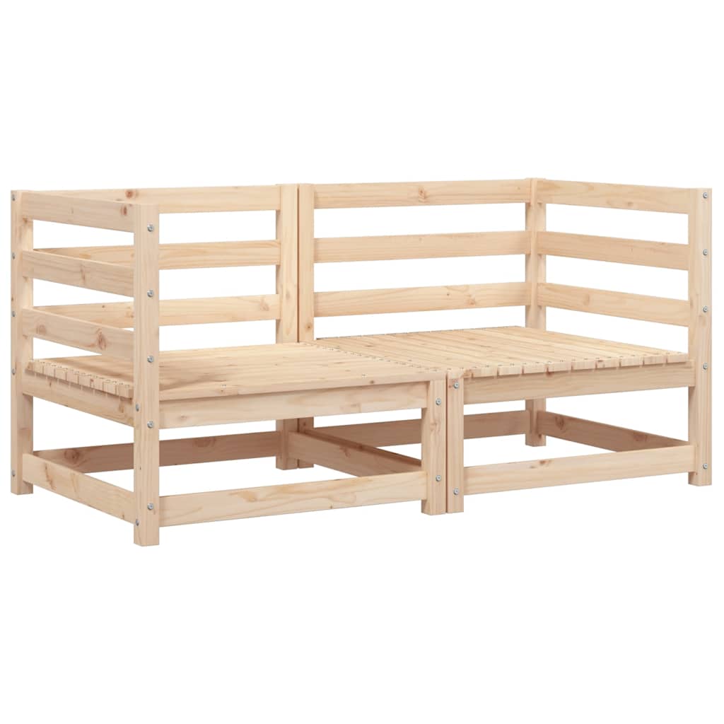 vidaXL Ogrodowe sofy narożne, 2 szt., 70x70x67 cm, lite drewno sosnowe