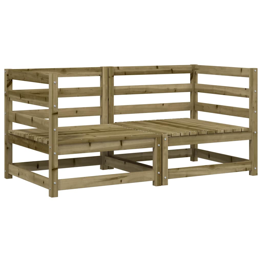 vidaXL Ogrodowe sofy narożne, 2 szt., 70x70x67 cm, impregnowana sosna