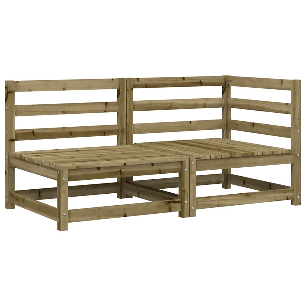 vidaXL Ogrodowa sofa 2-osobowa, impregnowane drewno sosnowe