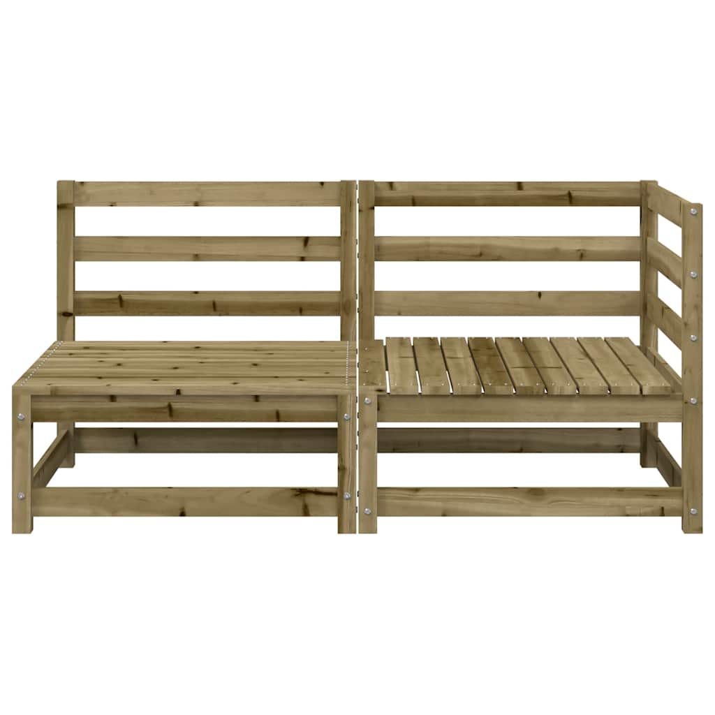 vidaXL Ogrodowa sofa 2-osobowa, impregnowane drewno sosnowe