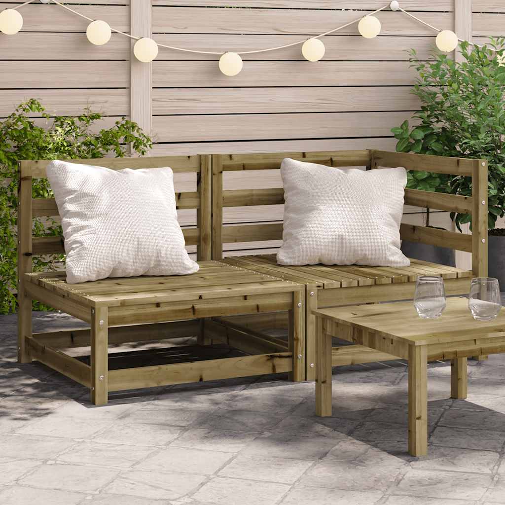 vidaXL Ogrodowa sofa 2-osobowa, impregnowane drewno sosnowe
