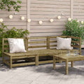 vidaXL Ogrodowa sofa 3-osobowa, impregnowane drewno sosnowe
