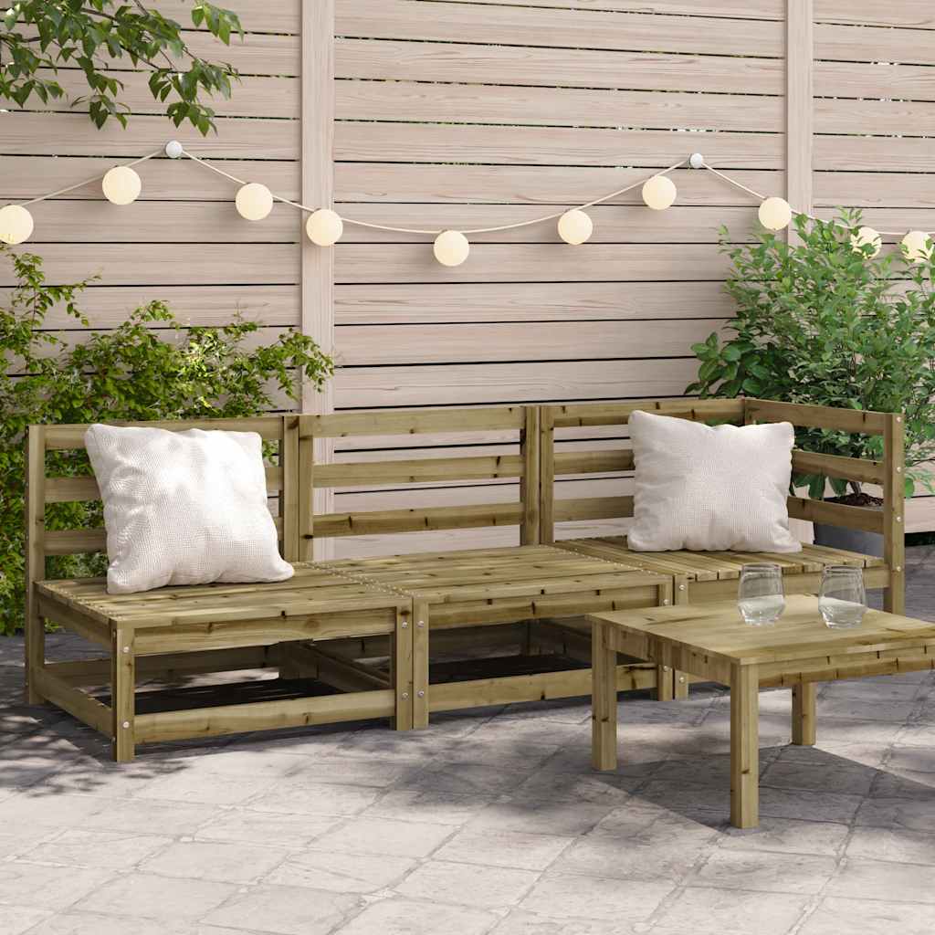 vidaXL Ogrodowa sofa 3-osobowa, impregnowane drewno sosnowe