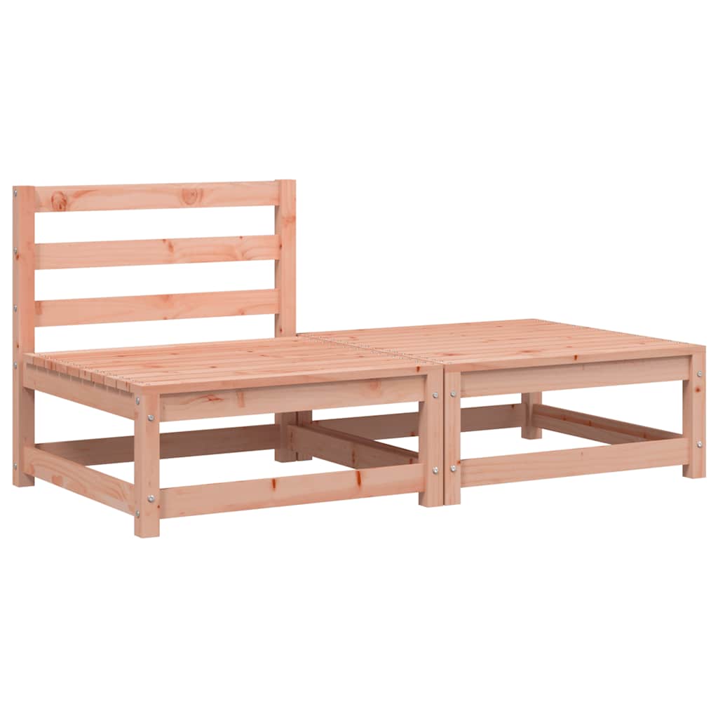 vidaXL Sofa ogrodowa bez podłokietników, z podnóżkiem, daglezjowa