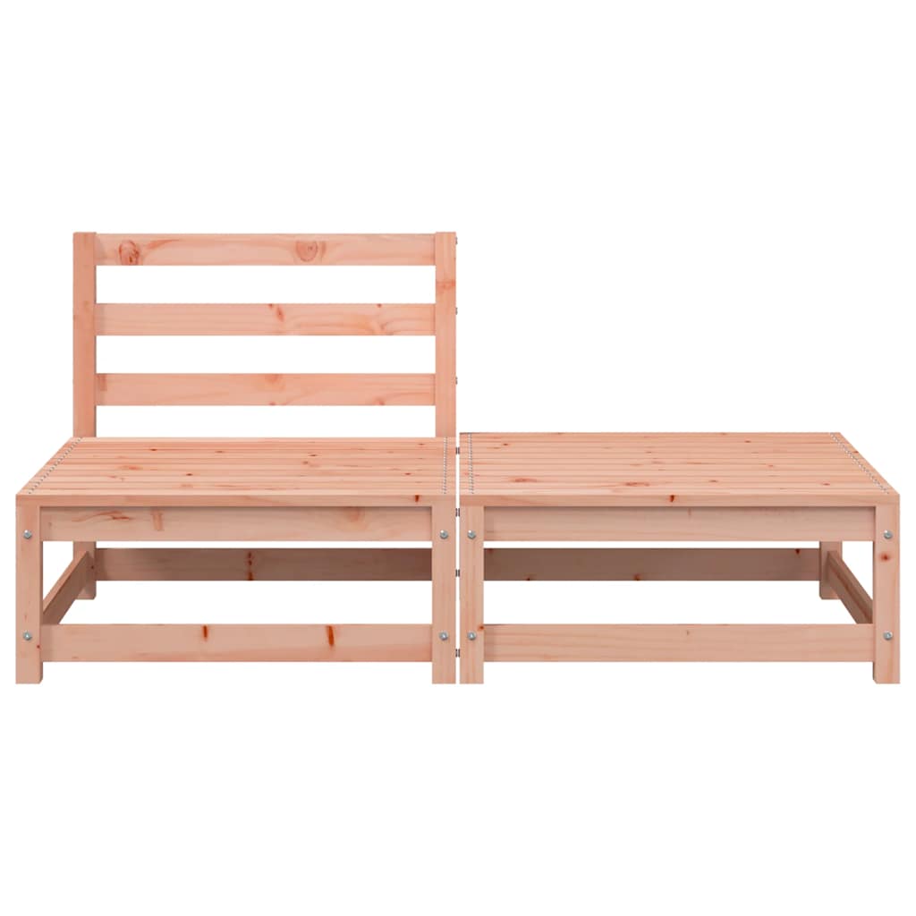 vidaXL Sofa ogrodowa bez podłokietników, z podnóżkiem, daglezjowa