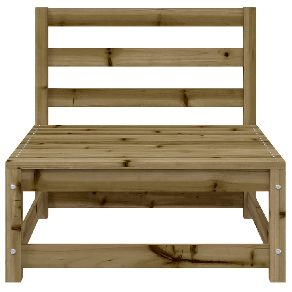 vidaXL Ogrodowa sofa bez podłokietników, podnóżek, impregnowana sosna
