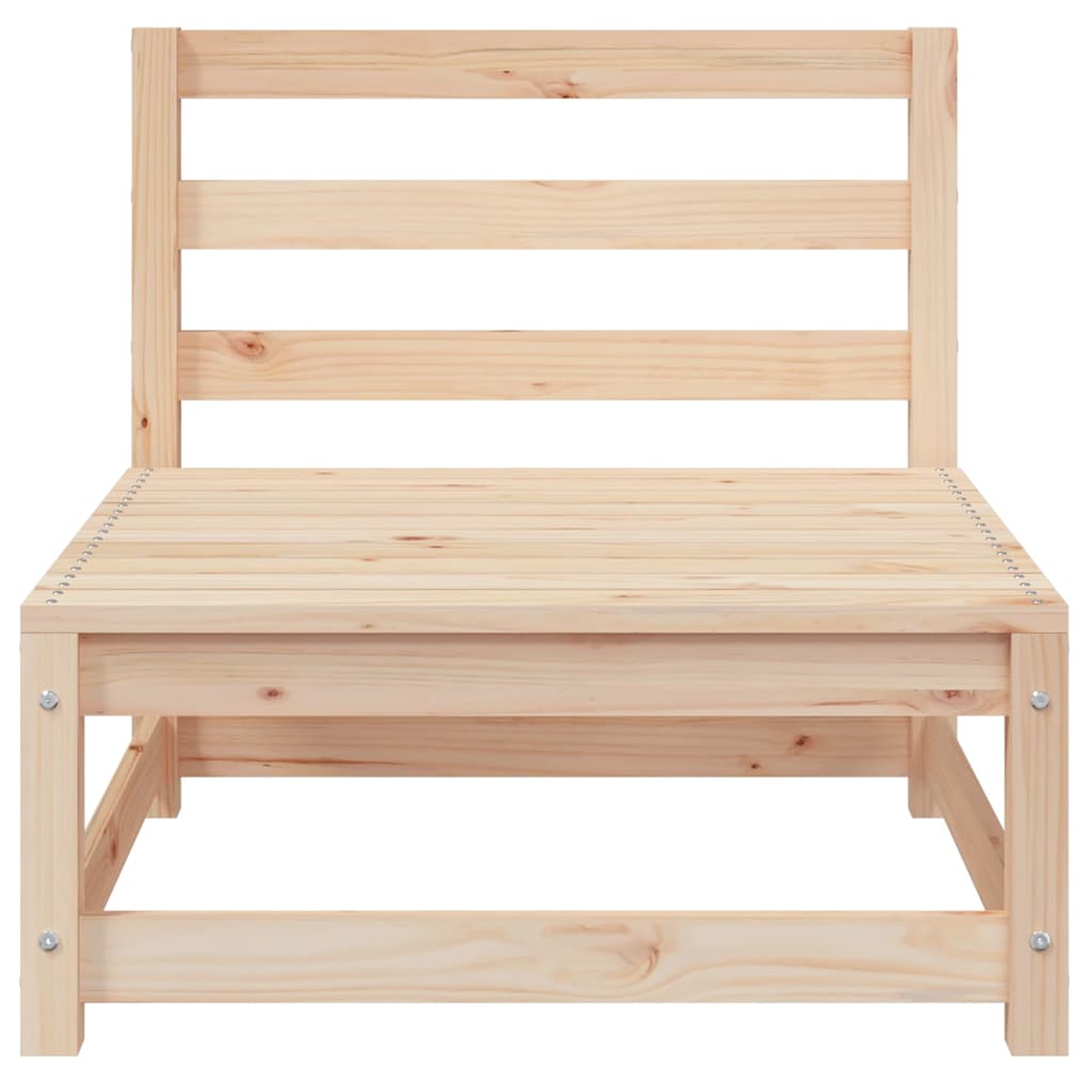 vidaXL Sofa ogrodowa bez podłokietników, z podnóżkiem, drewno sosnowe