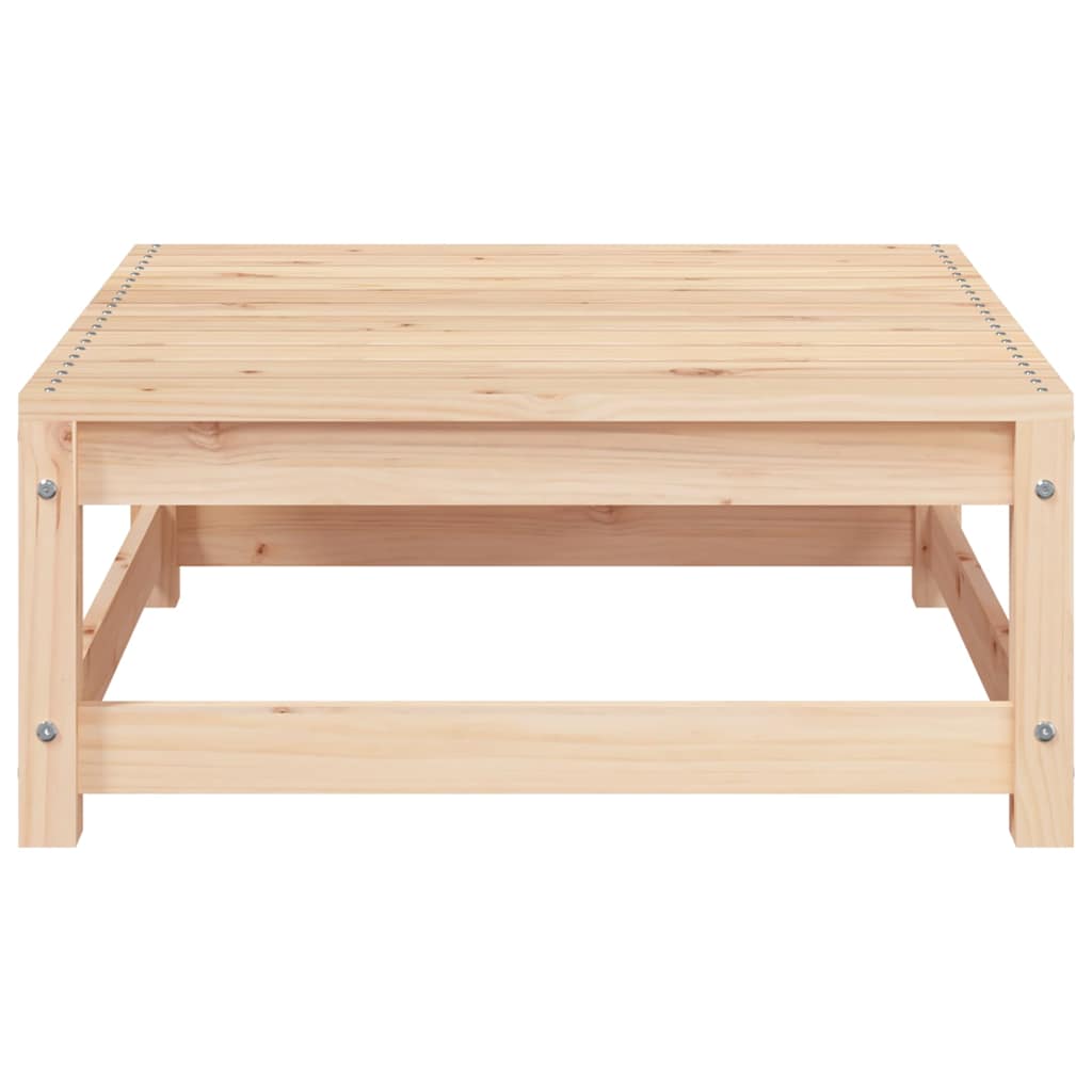 vidaXL Sofa ogrodowa bez podłokietników, z podnóżkiem, drewno sosnowe