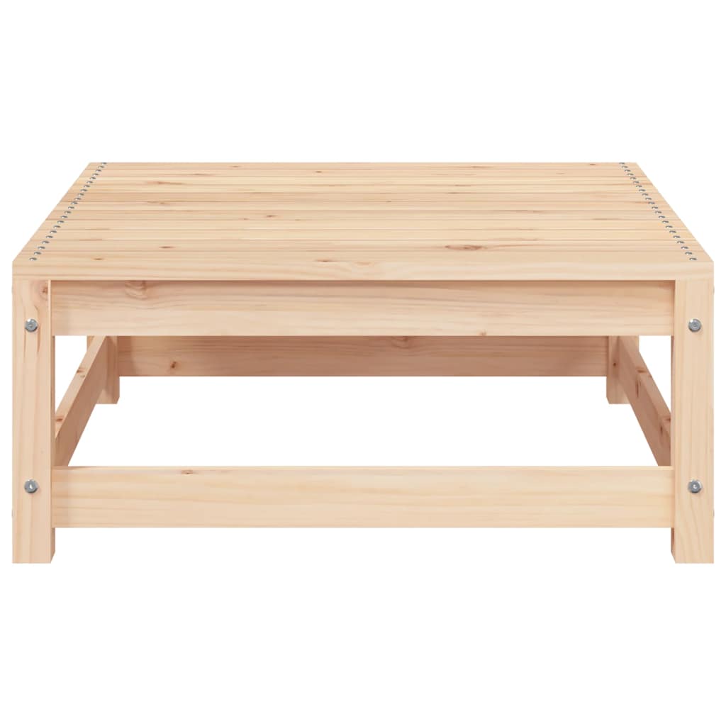 vidaXL Sofa ogrodowa z podnóżkiem, 2-osobowa, lite drewno sosnowe