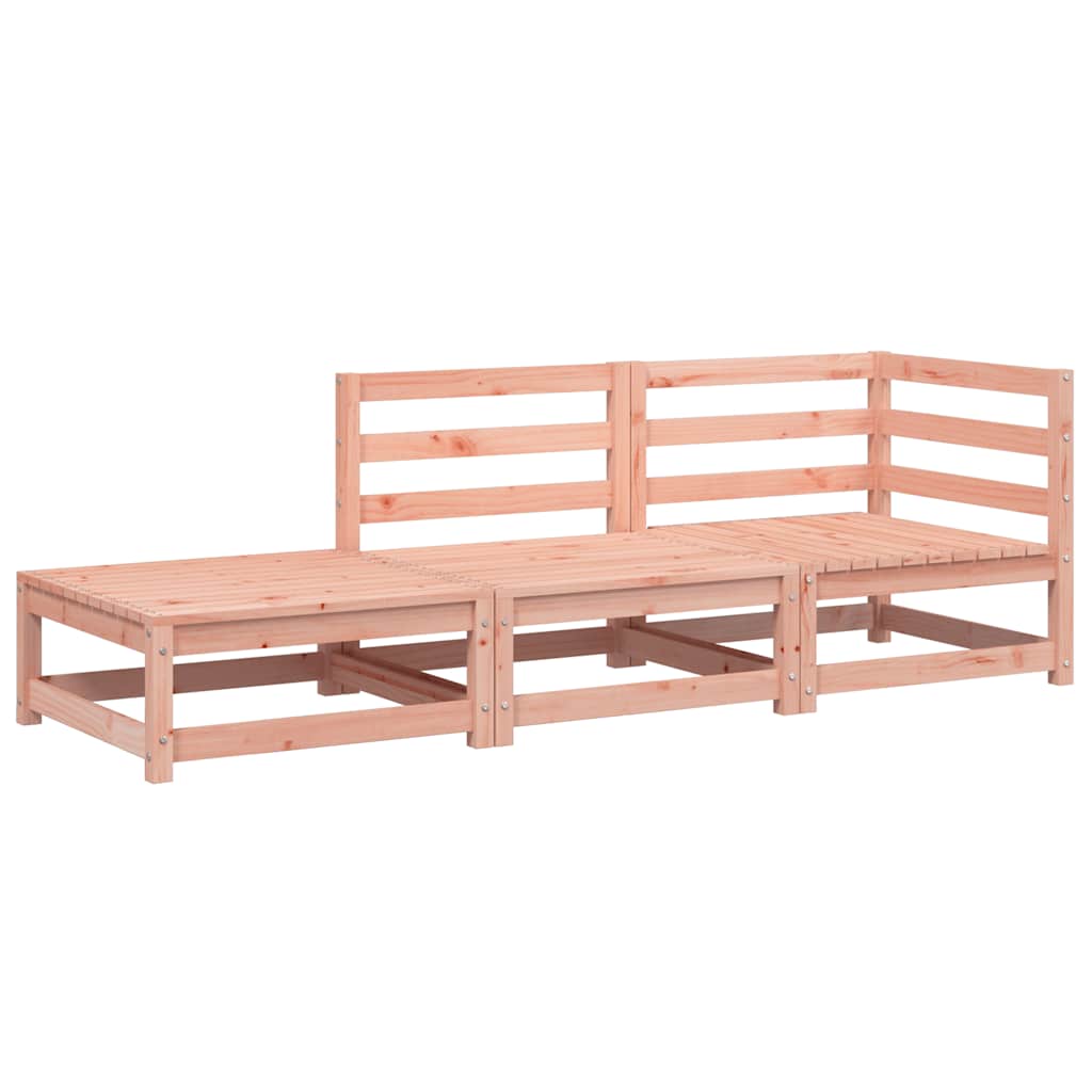 vidaXL Sofa ogrodowa z podnóżkiem, 2-osobowa, lite drewno daglezjowe