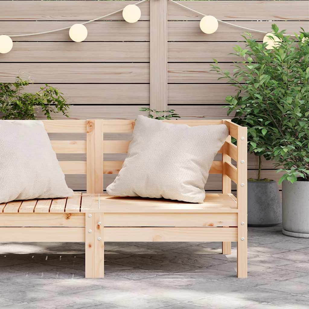 vidaXL Ogrodowa sofa narożna, lite drewno sosnowe