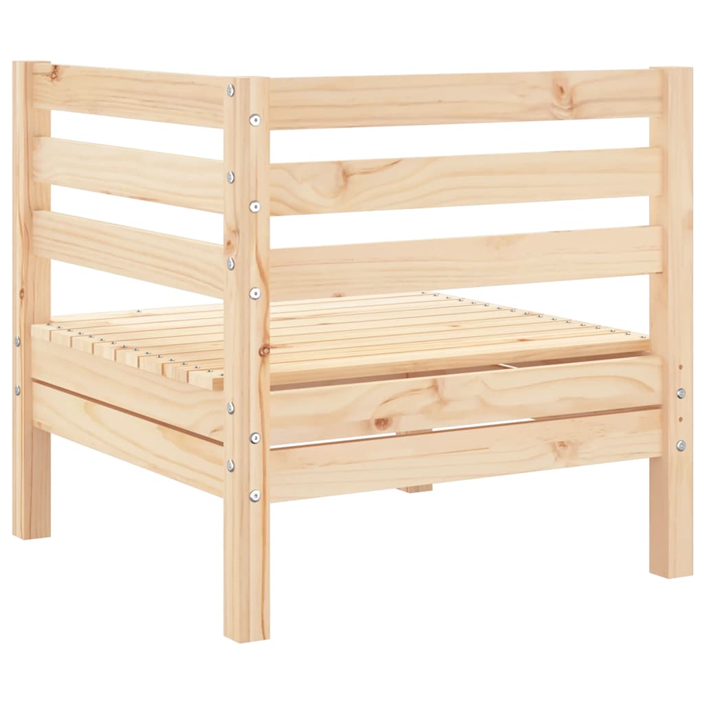 vidaXL Ogrodowa sofa narożna, lite drewno sosnowe