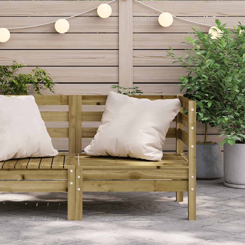 vidaXL Ogrodowa sofa narożna, impregnowane drewno sosnowe