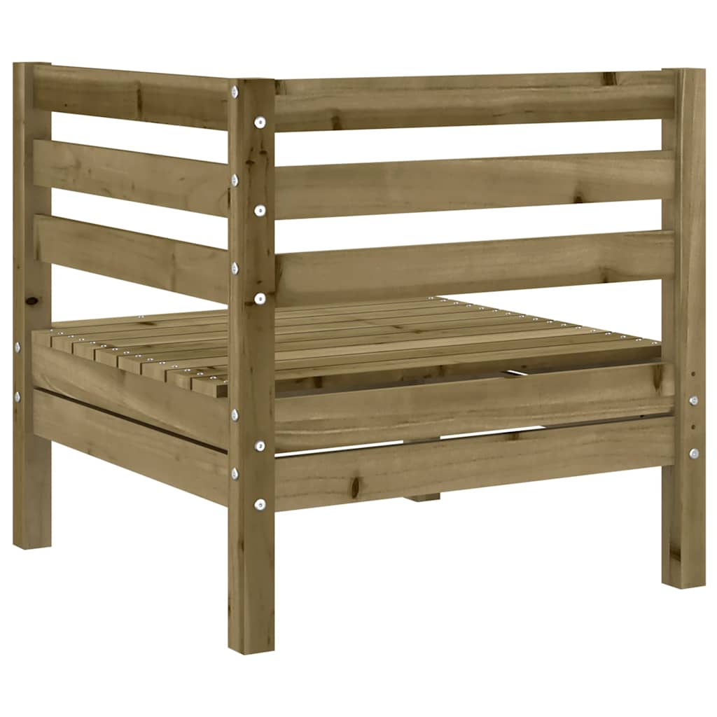 vidaXL Ogrodowa sofa narożna, impregnowane drewno sosnowe