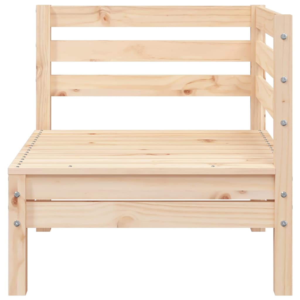 vidaXL Ogrodowa sofa 2-osobowa z podnóżkiem, lite drewno sosnowe