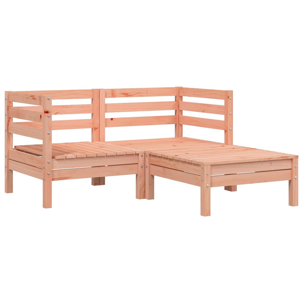 vidaXL Ogrodowa sofa 2-osobowa z podnóżkiem, lite drewno daglezjowe