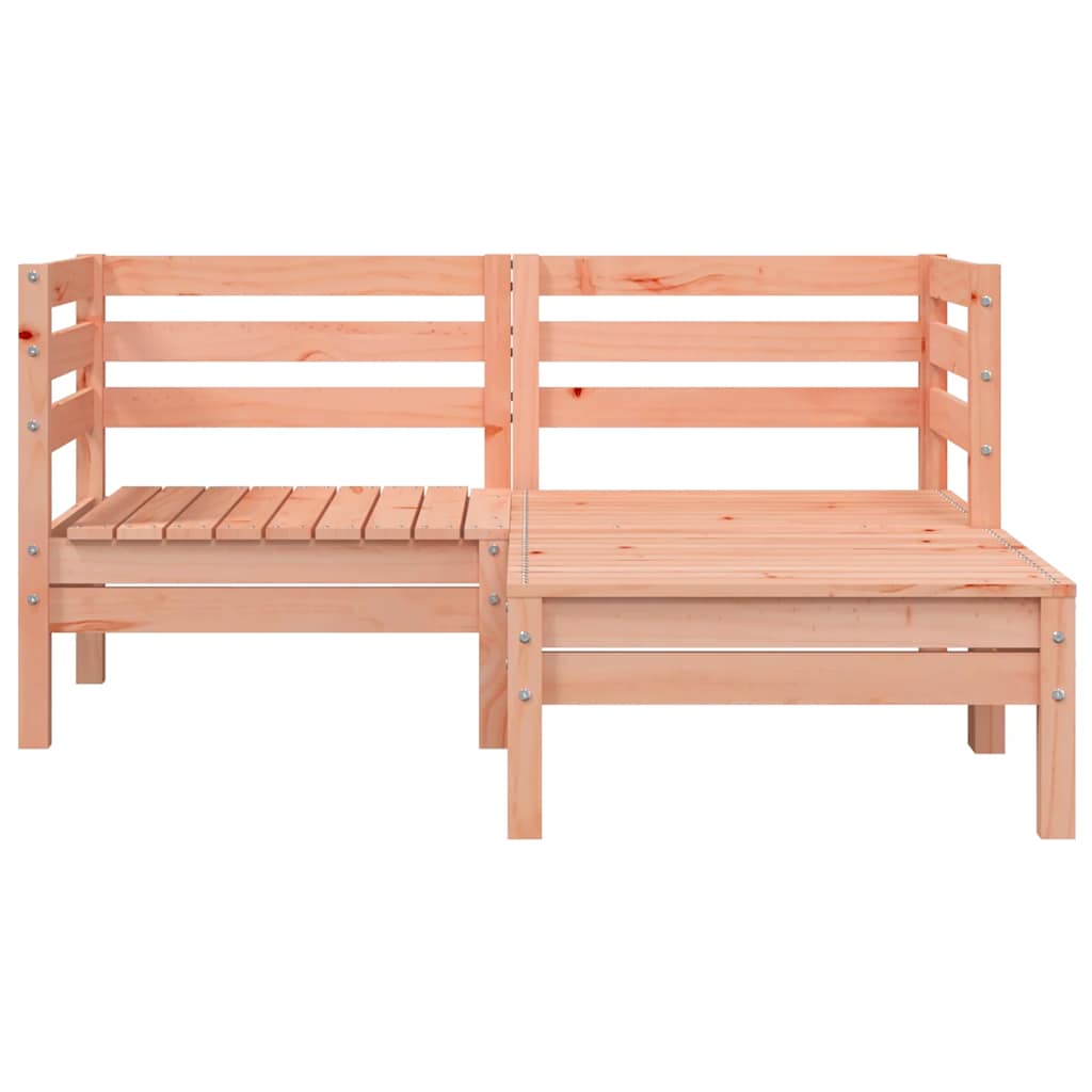 vidaXL Ogrodowa sofa 2-osobowa z podnóżkiem, lite drewno daglezjowe
