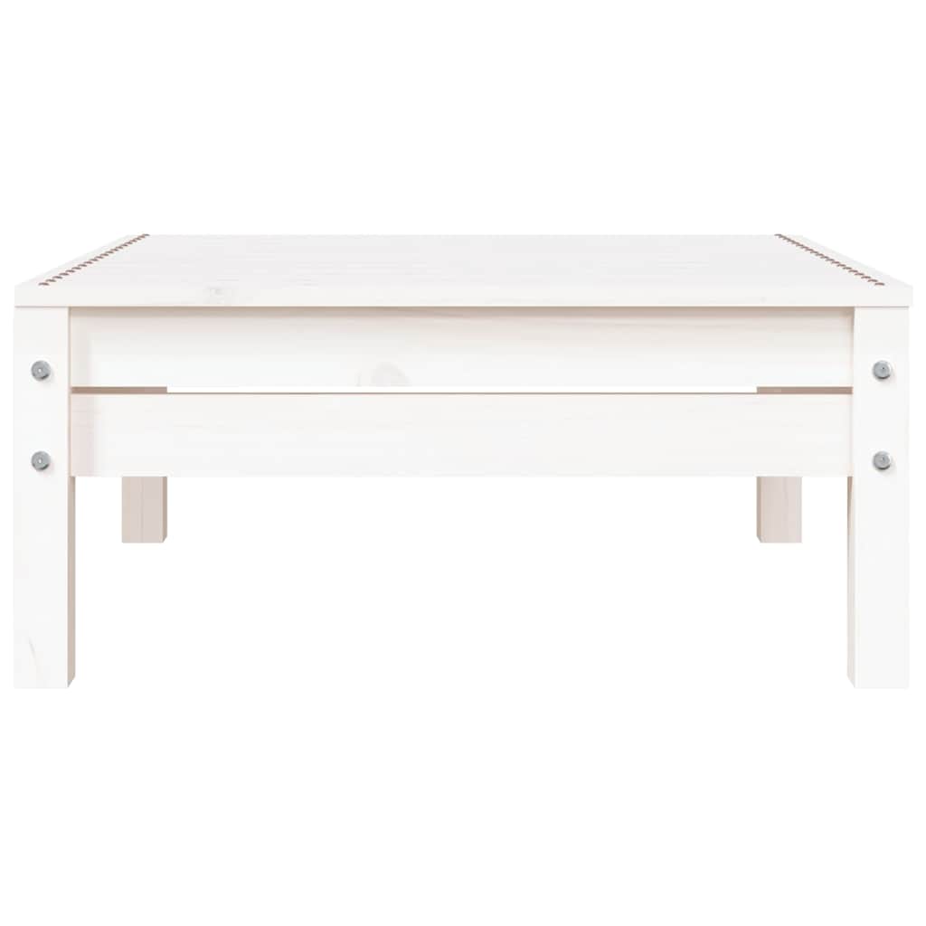 vidaXL Ogrodowa sofa 3-osobowa, biała, lite drewno sosnowe