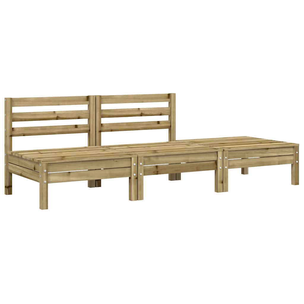 vidaXL Ogrodowa sofa 3-osobowa, impregnowane drewno sosnowe