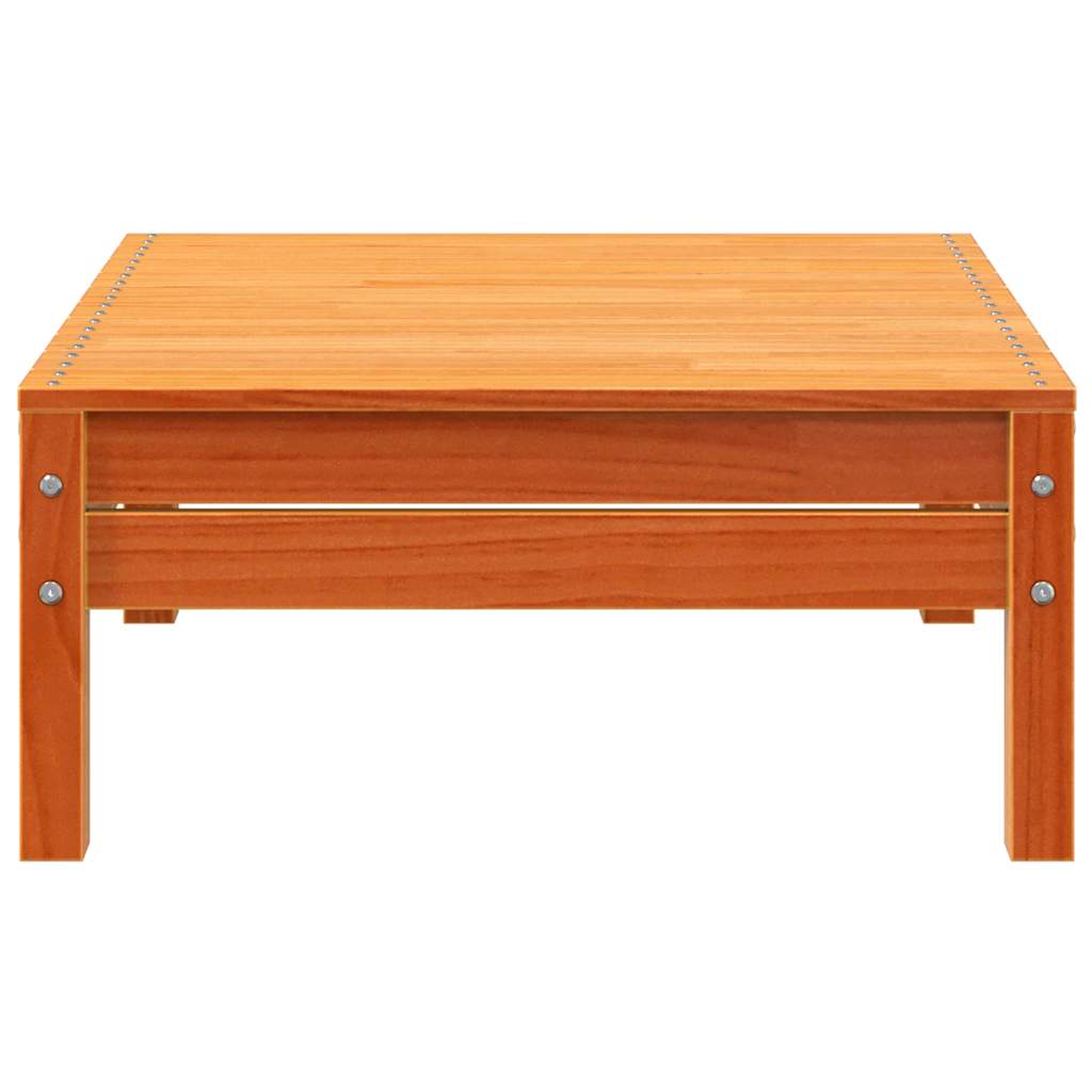 vidaXL Ogrodowa sofa 3-osobowa, woskowy brąz, lite drewno sosnowe