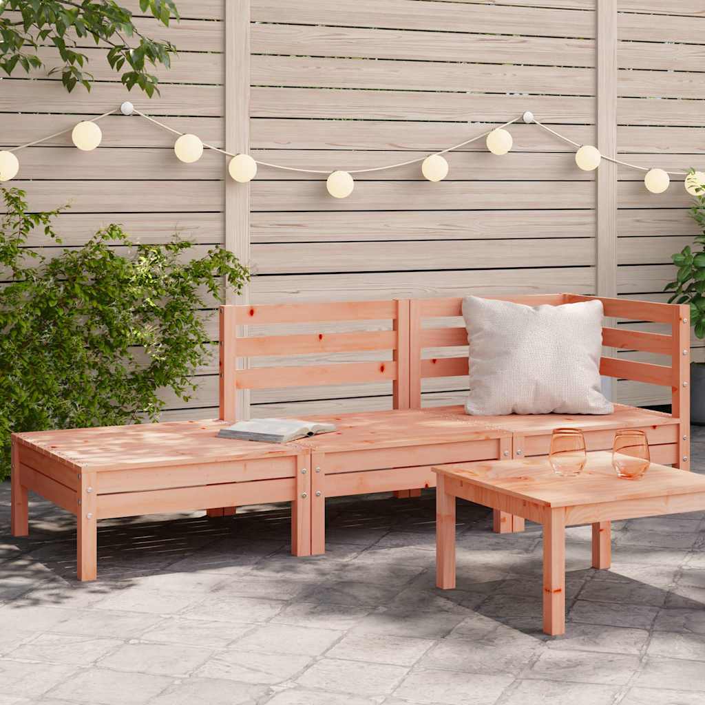 vidaXL Ogrodowa sofa 3-osobowa, lite drewno daglezjowe