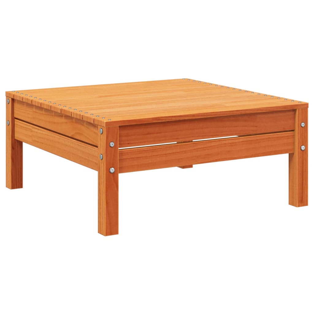 vidaXL Ogrodowa sofa 4-osobowa, woskowy brąz, lite drewno sosnowe