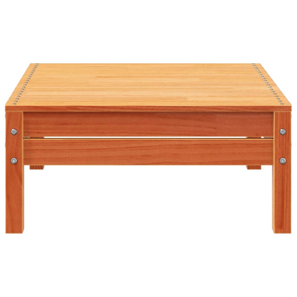 vidaXL Ogrodowa sofa 4-osobowa, woskowy brąz, lite drewno sosnowe