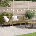 vidaXL Ogrodowa sofa 4-osobowa, impregnowane drewno sosnowe
