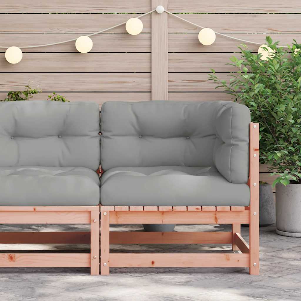 vidaXL Ogrodowa sofa narożna z poduszkami, lite drewno daglezjowe