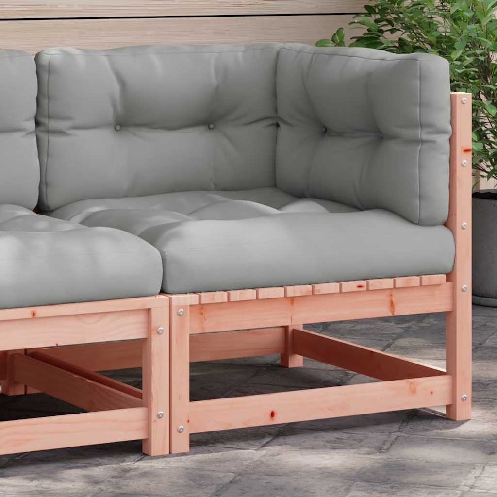 vidaXL Ogrodowa sofa narożna z poduszkami, lite drewno daglezjowe
