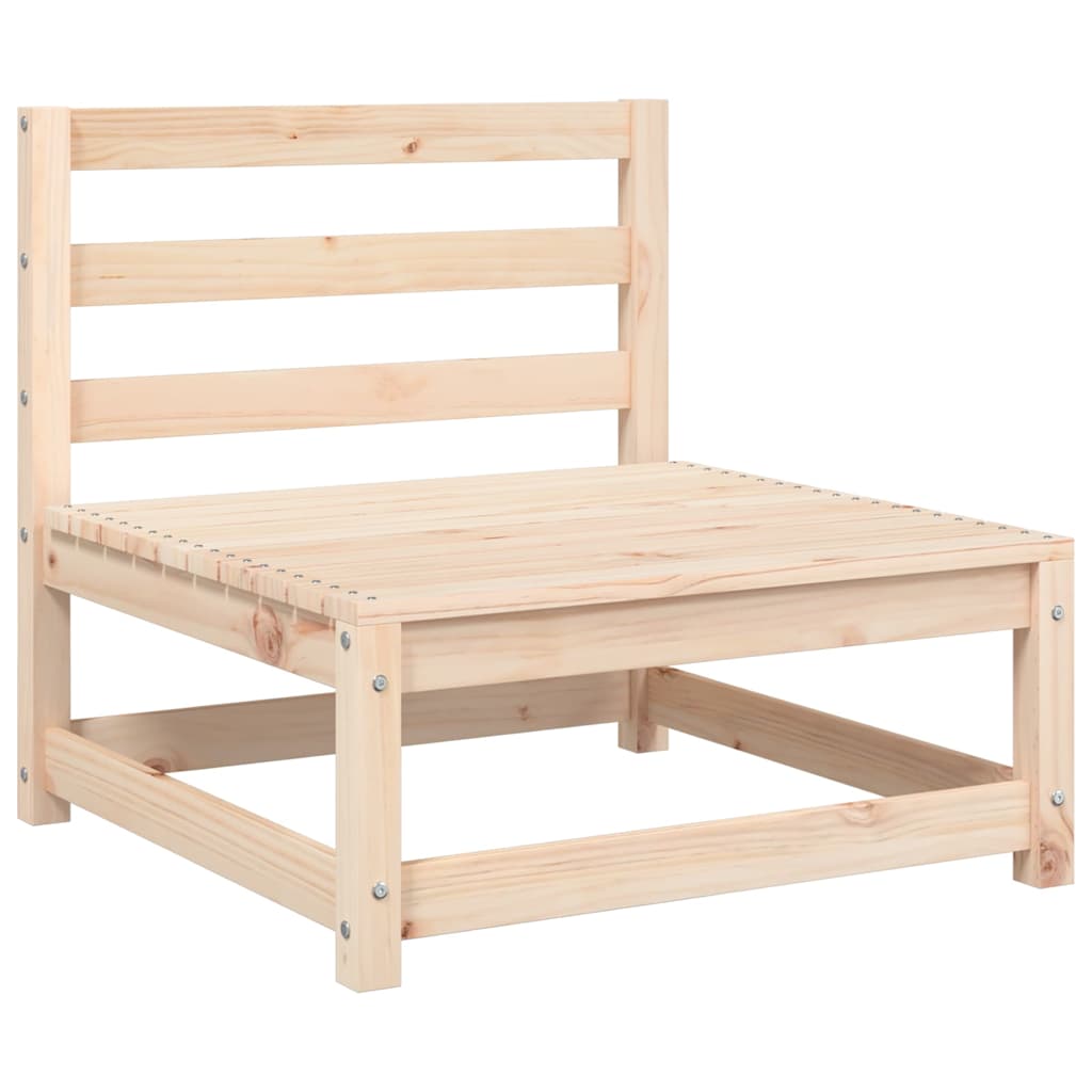 vidaXL Ogrodowa sofa bez podłokietników, z poduszkami, drewno sosnowe