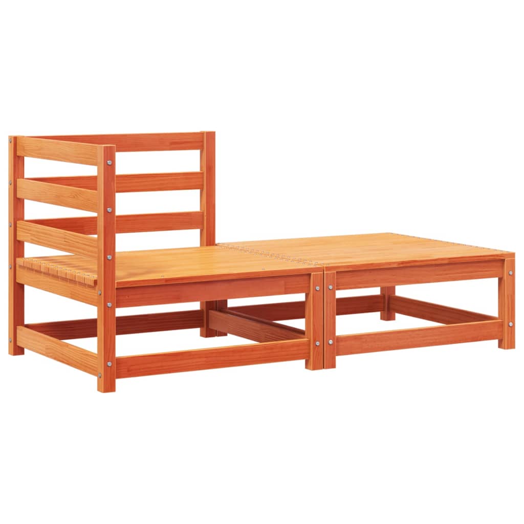 vidaXL Ogrodowa sofa narożna z poduszkami i podnóżkiem