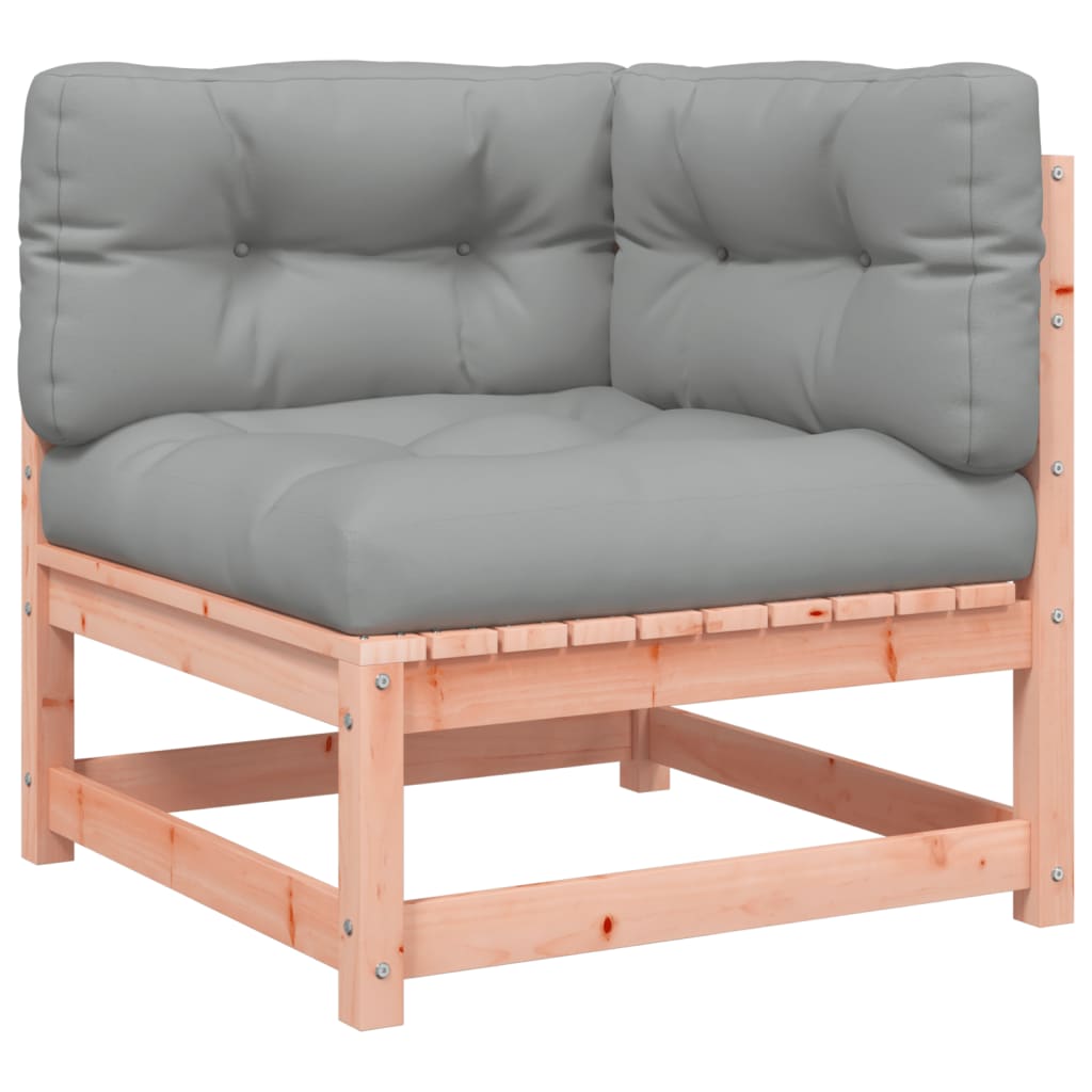 vidaXL Ogrodowa sofa narożna z poduszkami i podnóżkiem