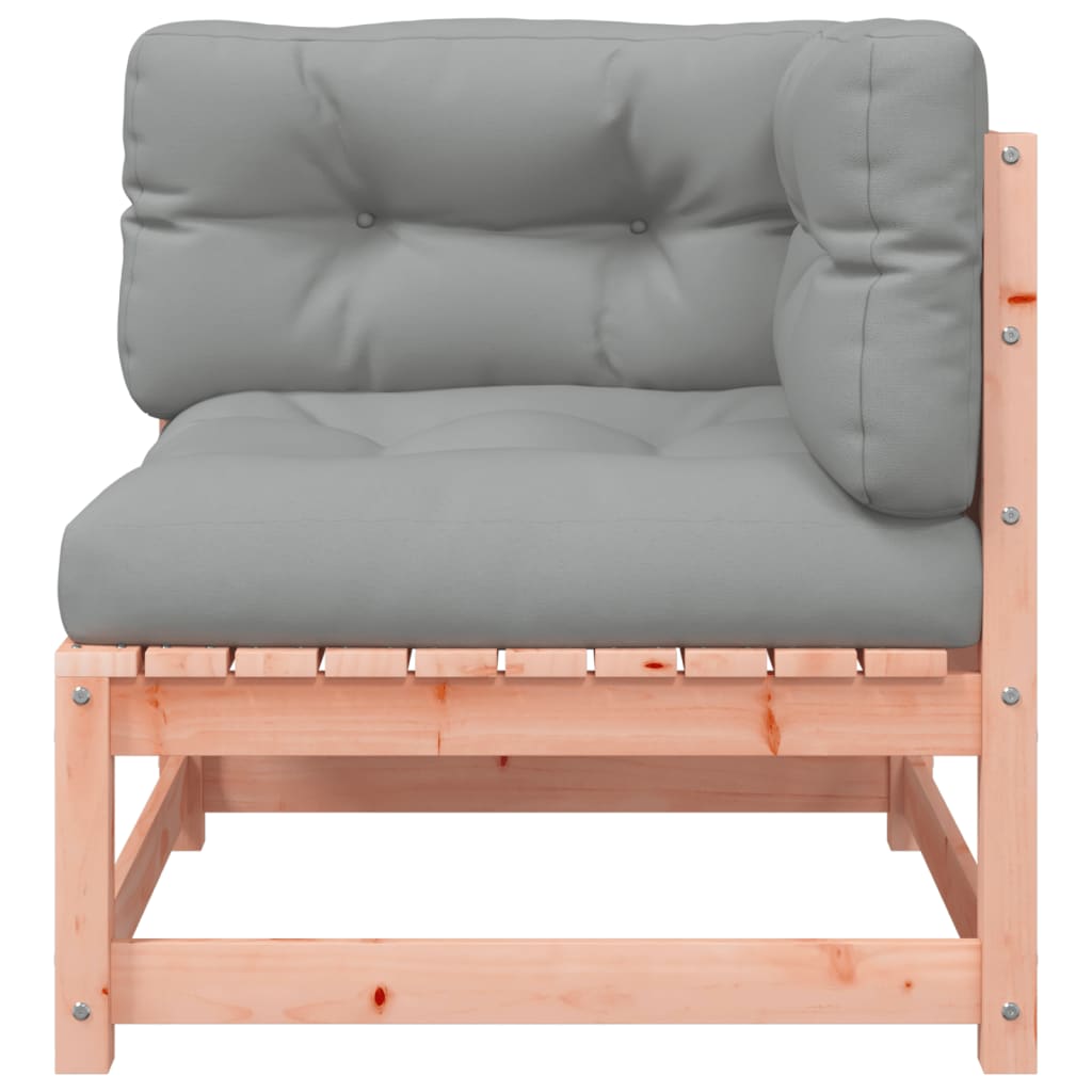 vidaXL Ogrodowa sofa narożna z poduszkami i podnóżkiem