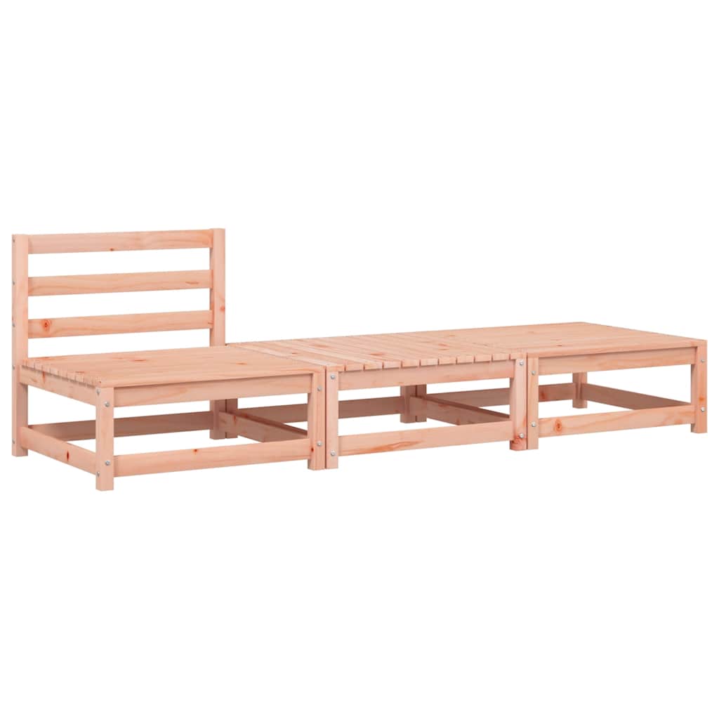 vidaXL Ogrodowa sofa bez podłokietników, z poduszkami i podnóżkami