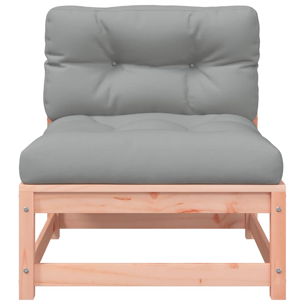 vidaXL Ogrodowa sofa bez podłokietników, z poduszkami i podnóżkami