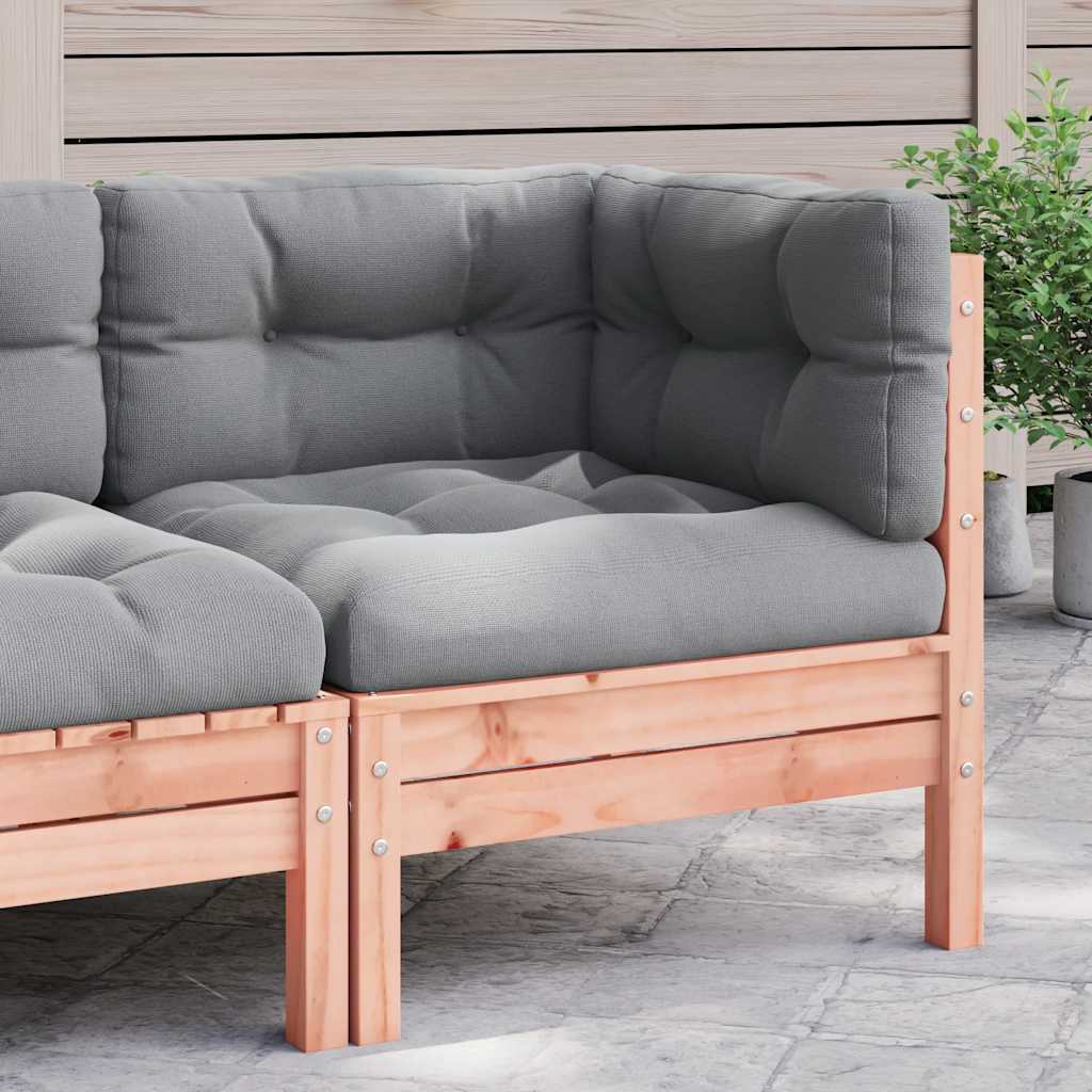 vidaXL Ogrodowa sofa narożna z poduszkami, lite drewno daglezjowe
