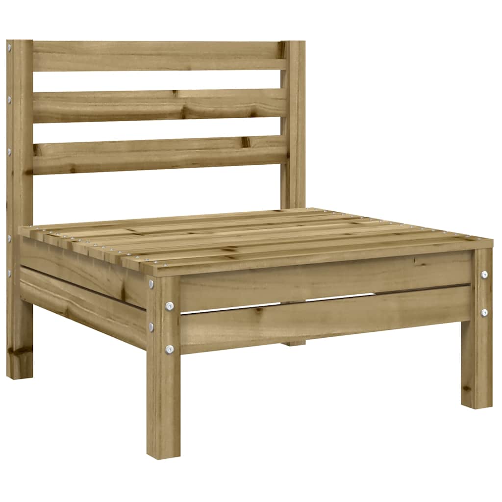 vidaXL Sofa ogrodowa bez podłokietników, poduszki, impregnowana sosna