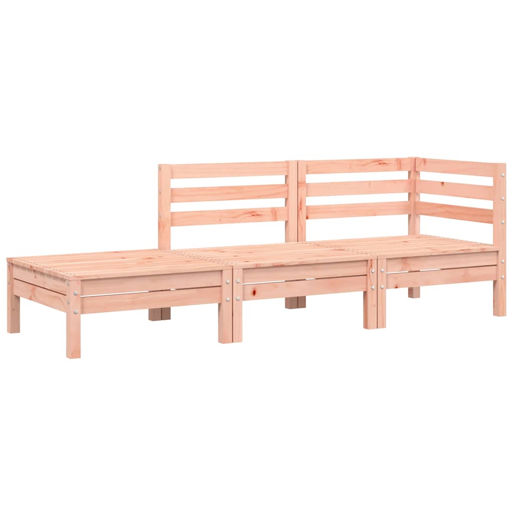 vidaXL Sofa ogrodowa z poduszkami i podnóżkiem, 3-osobowa