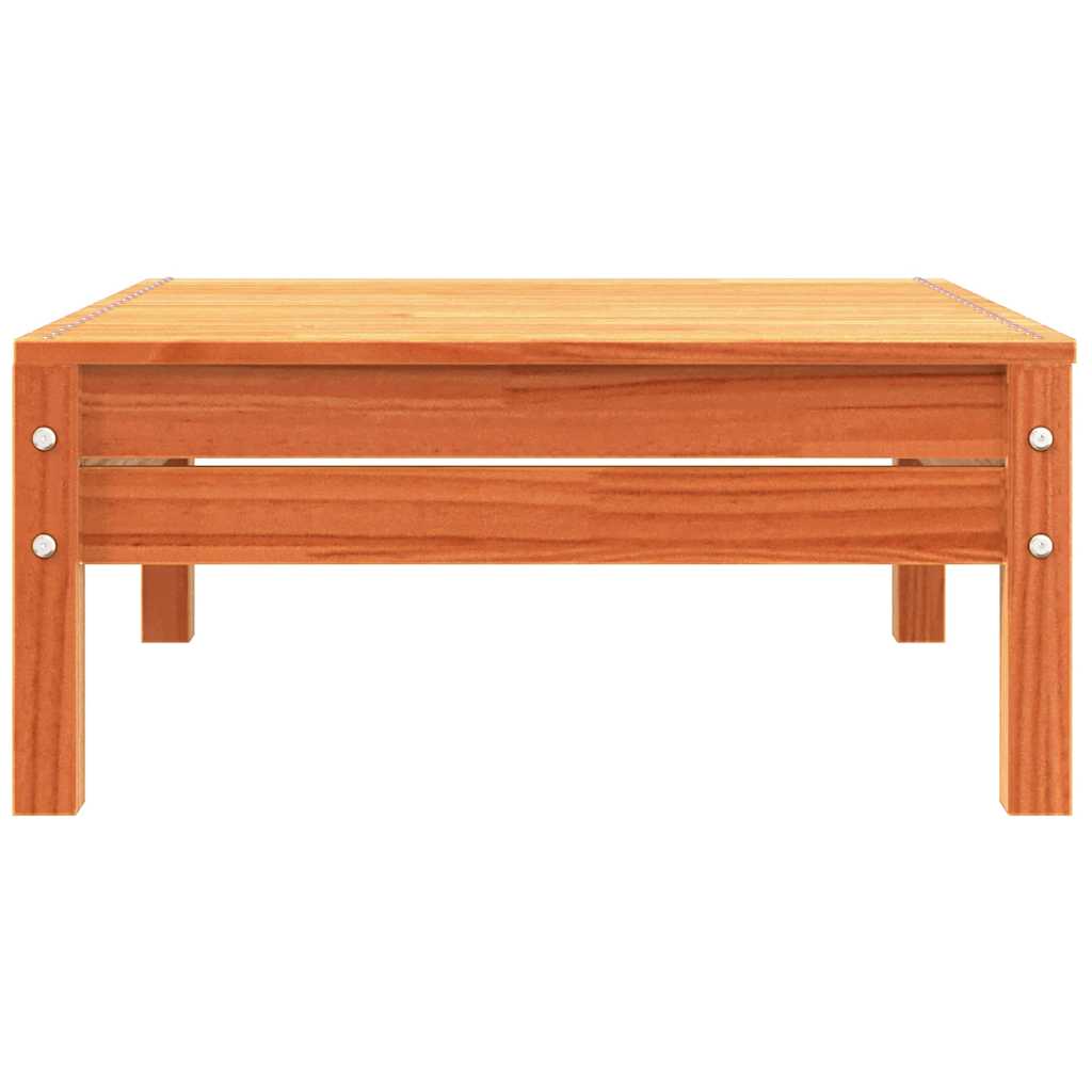 vidaXL Sofa ogrodowa z poduszkami i podnóżkiem, lite drewno sosnowe