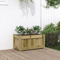 vidaXL Donica ogrodowa, 60x31x31 cm, impregnowane drewno sosnowe