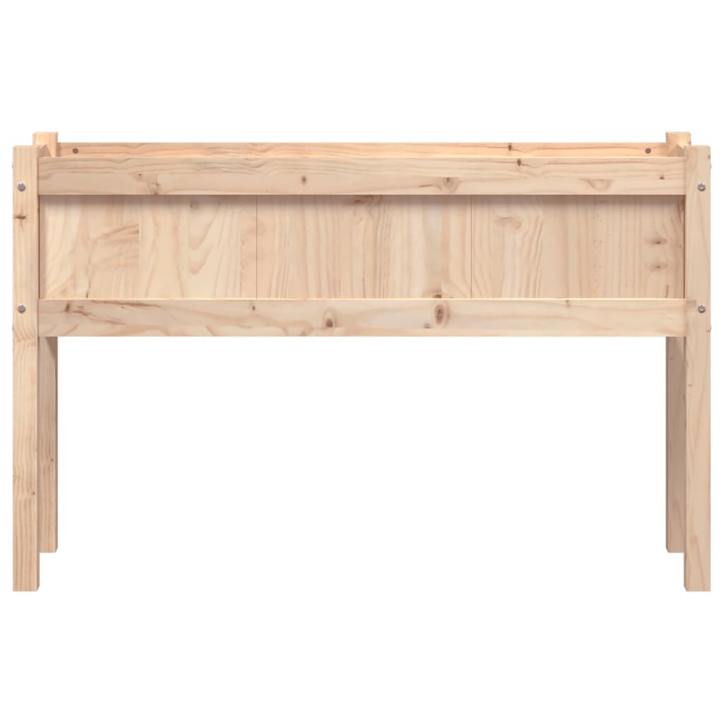 vidaXL Donica ogrodowa na nogach, 110x31x70 cm, lite drewno sosnowe