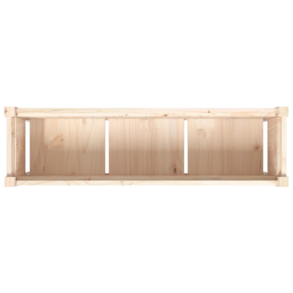 vidaXL Donica ogrodowa na nogach, 110x31x70 cm, lite drewno sosnowe