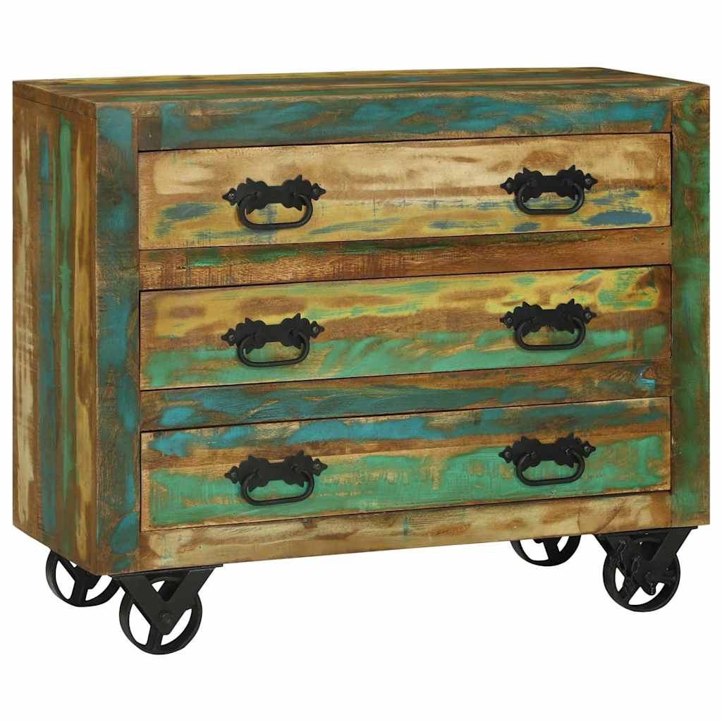 vidaXL Bufet Brązowy 80 x 30 x 65 cm Lite Drewno Recyklingowe