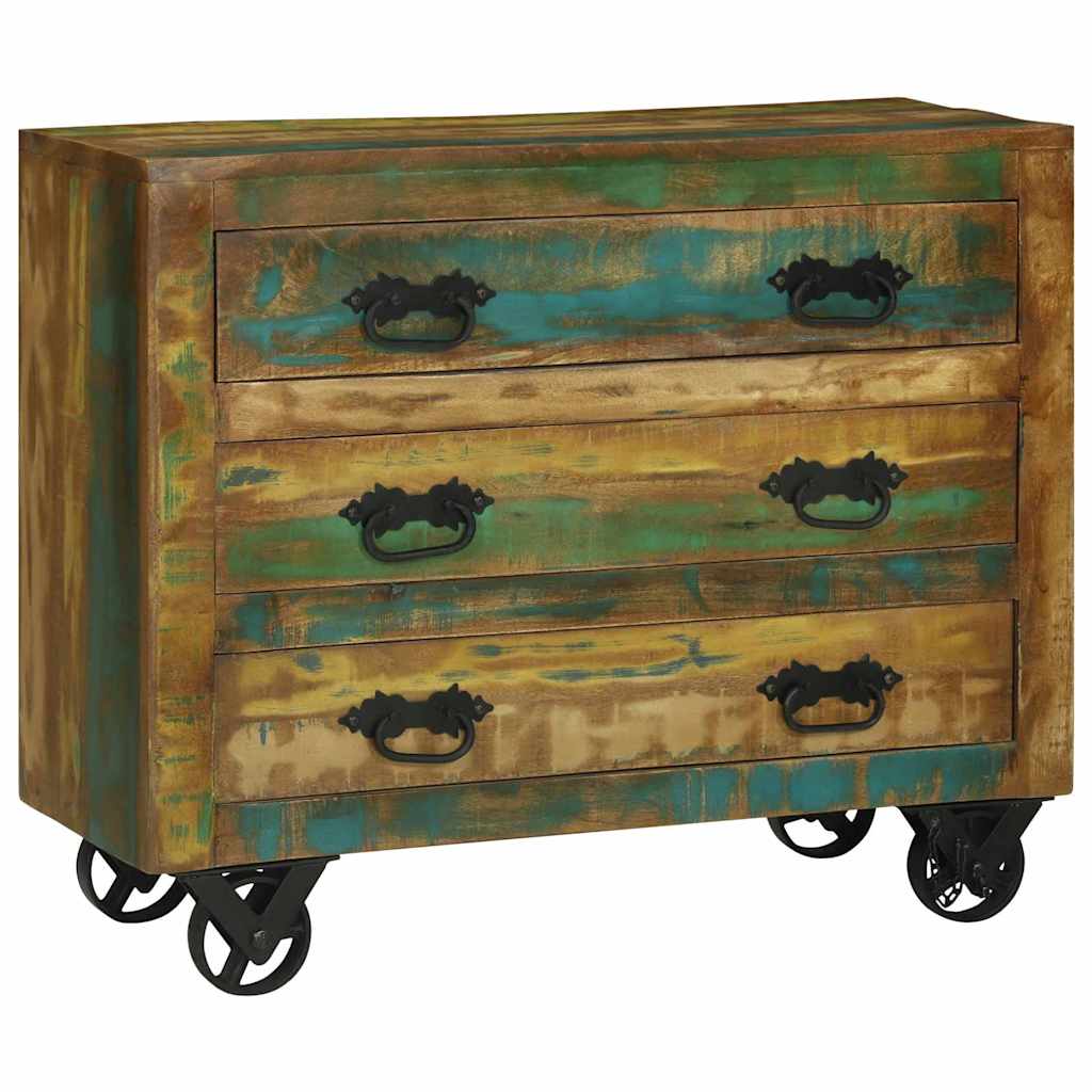 vidaXL Bufet Brązowy 80 x 30 x 65 cm Lite Drewno Recyklingowe
