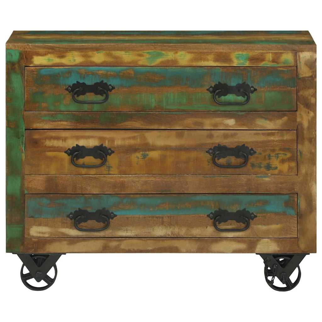 vidaXL Bufet Brązowy 80 x 30 x 65 cm Lite Drewno Recyklingowe