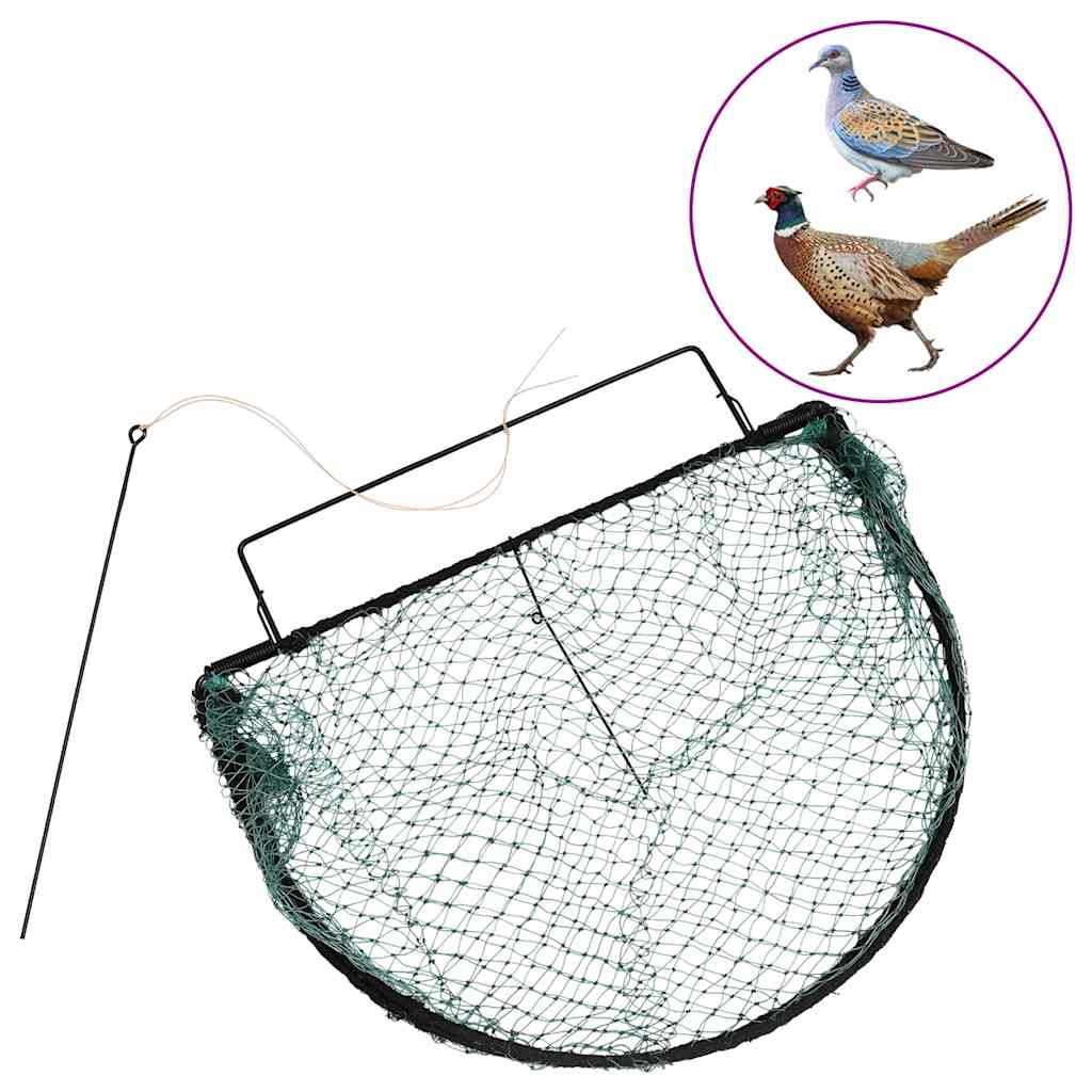 vidaXL Pułapka na ptaki, zielona, 50 cm, stal