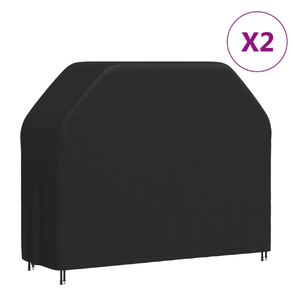 vidaXL Pokrowce na grill ogrodowy, 2 szt., 162x61x122 cm, Oxford 420D