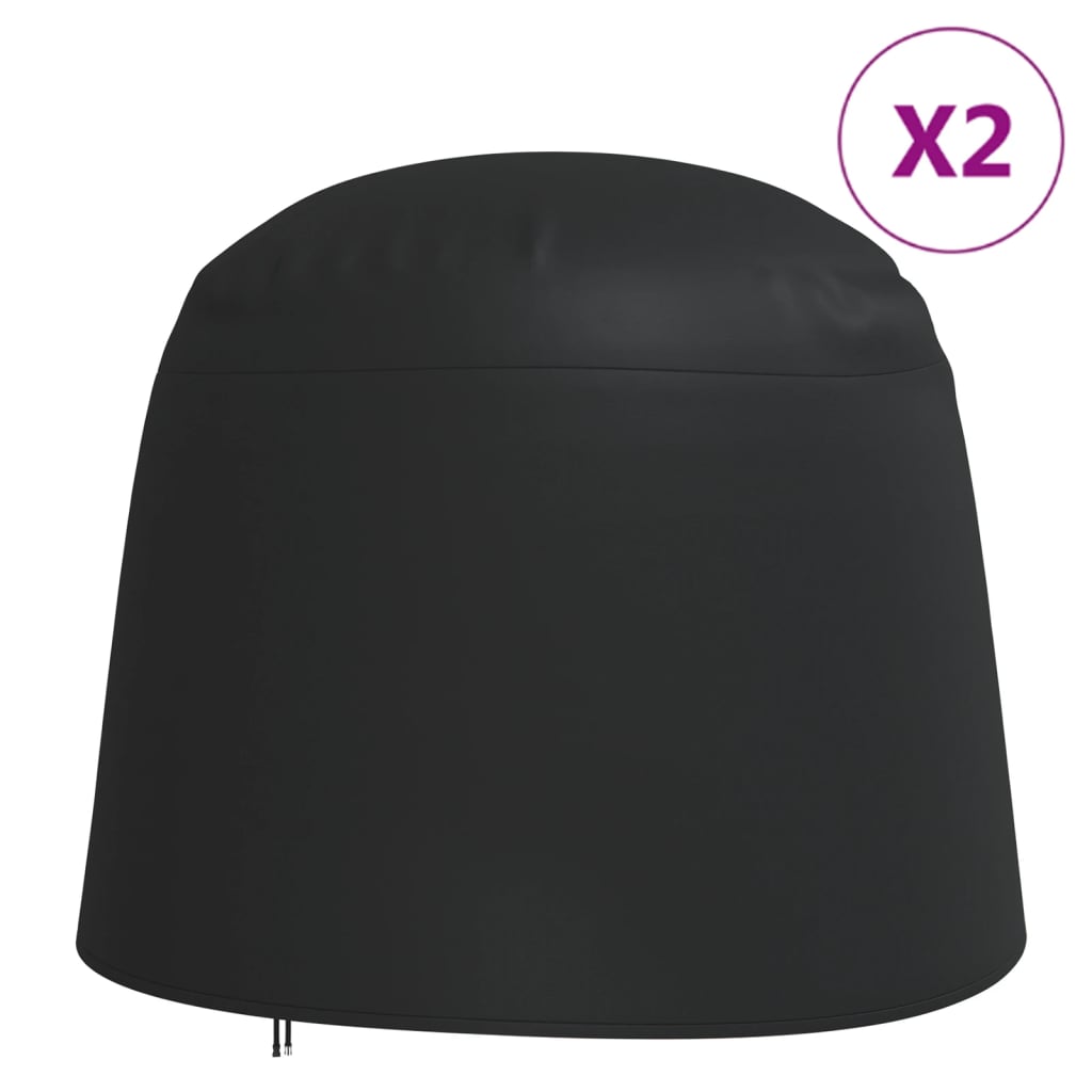 vidaXL Pokrowce na dwuosobowe krzesło typu jajo, 2 szt., Ø230x200 cm